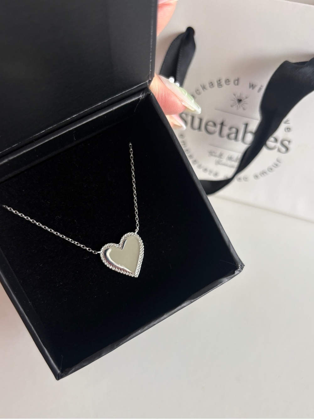 Silver Heart Pendant Necklace
